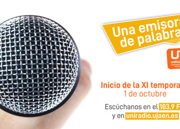 Cartel de inicio de la nueva temporada de UniRadio Jaén.